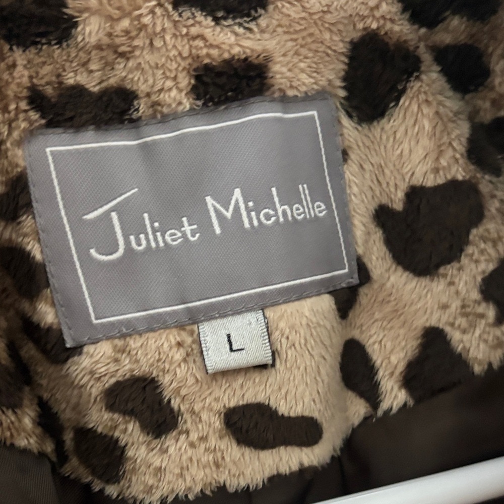 Juliet Michelle vintage Leopard Print Faux Fur Coat - Picture 4 of 6